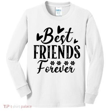 Best Friends Forever01 Kids Long Sleeve Shirt