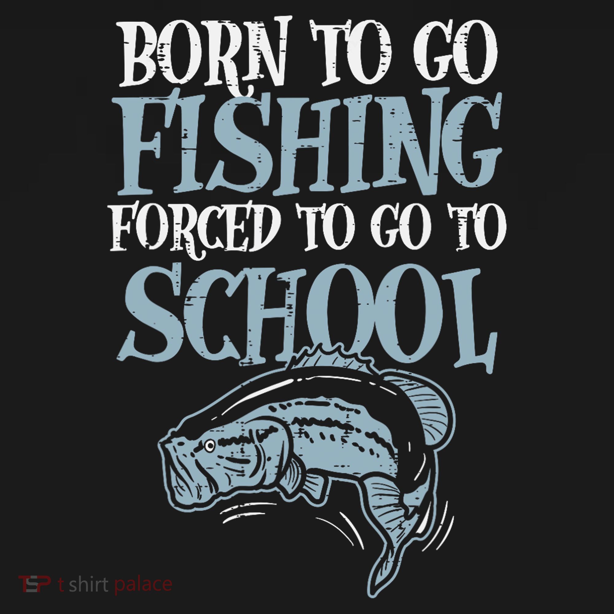 Born Fishing Forced To School Women's Hoodie