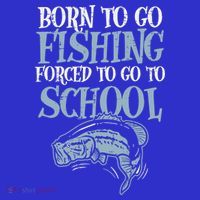 Born Fishing Forced To School Women's Tank Top thumb 5