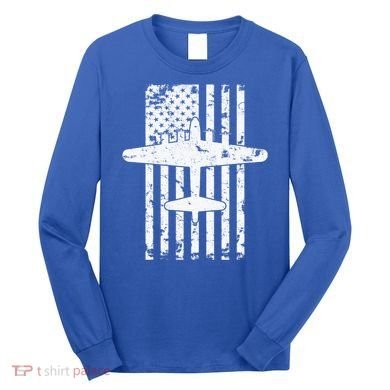B17 Flying Fortress Wwii Bomber Airplane Pilot Cool Gift Long Sleeve Shirt