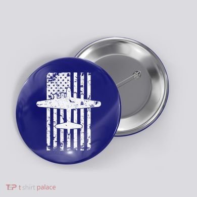 B17 Flying Fortress Wwii Bomber Airplane Pilot Cool Gift Button