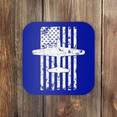 B17 Flying Fortress Wwii Bomber Airplane Pilot Cool Gift Coaster