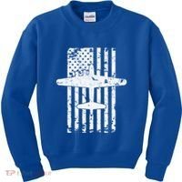 B17 Flying Fortress Wwii Bomber Airplane Pilot Cool Gift Kids Sweatshirt thumb 0