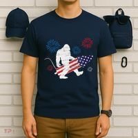 Bigfoot Fireworks Funny 4th Of July Sasquatch Patriotic T-Shirt thumb 6