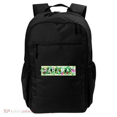 Bahamas Framed Floral Design Backpack