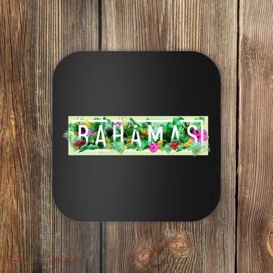 Bahamas Framed Floral Design Coaster