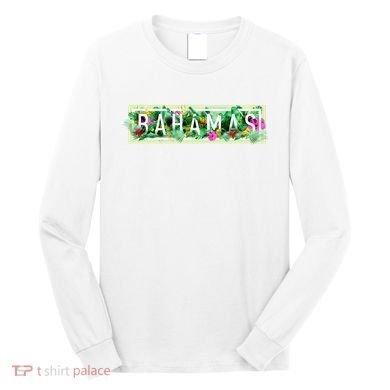 Bahamas Framed Floral Design Long Sleeve Shirt