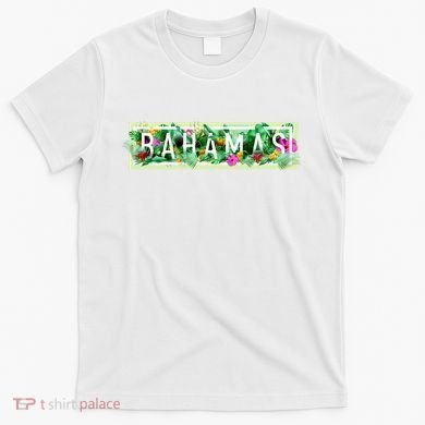 Bahamas Framed Floral Design T-Shirt