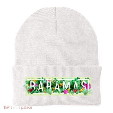 Bahamas Framed Floral Design Beanie