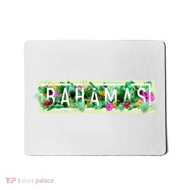 Bahamas Framed Floral Design Mousepad