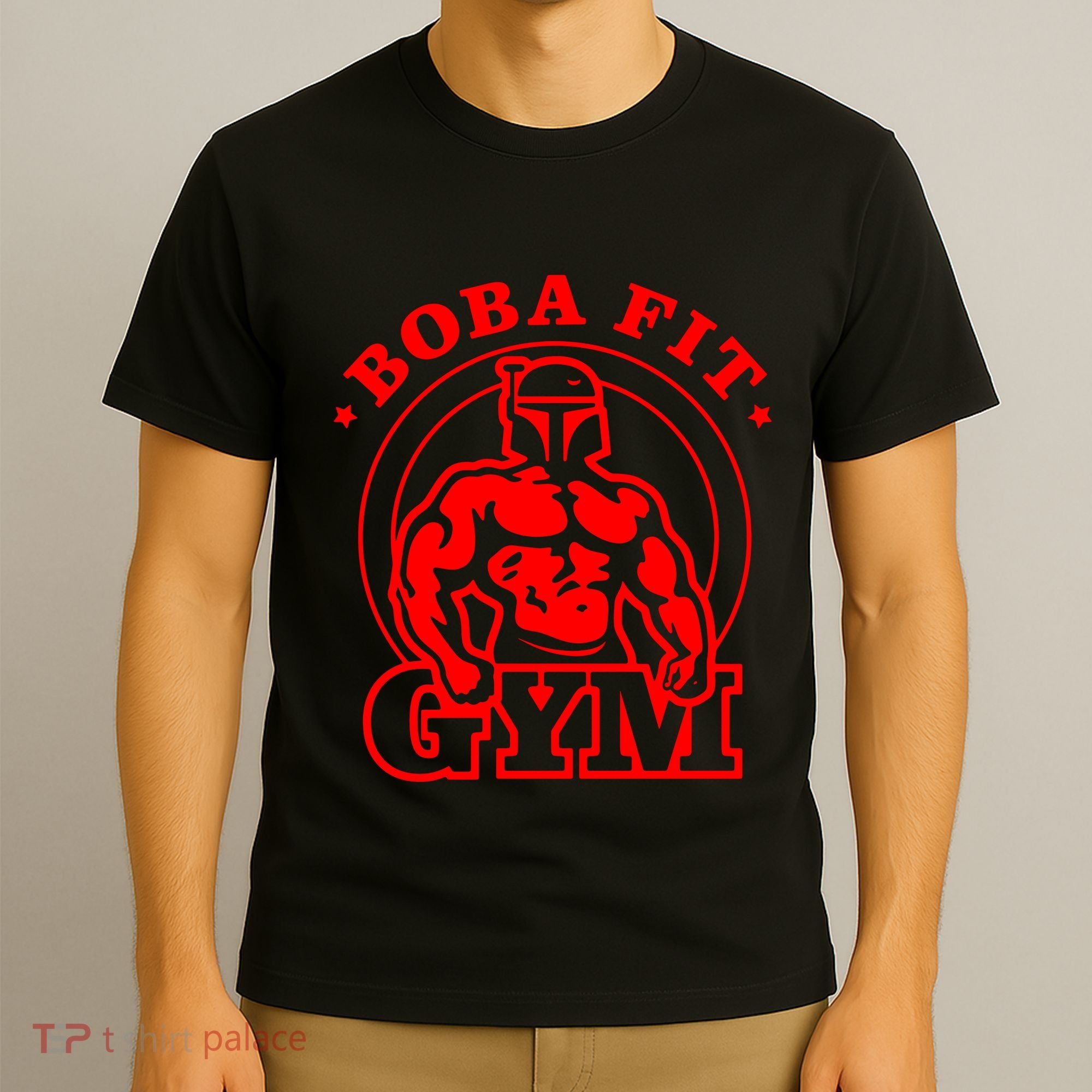 Boba Fit Fat Bodybuilding Gym T-Shirt