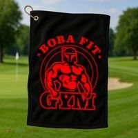 Boba Fit Fat Bodybuilding Gym Golf Towel thumb 1