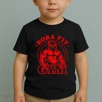 Boba Fit Fat Bodybuilding Gym Toddler T-Shirt thumb 2