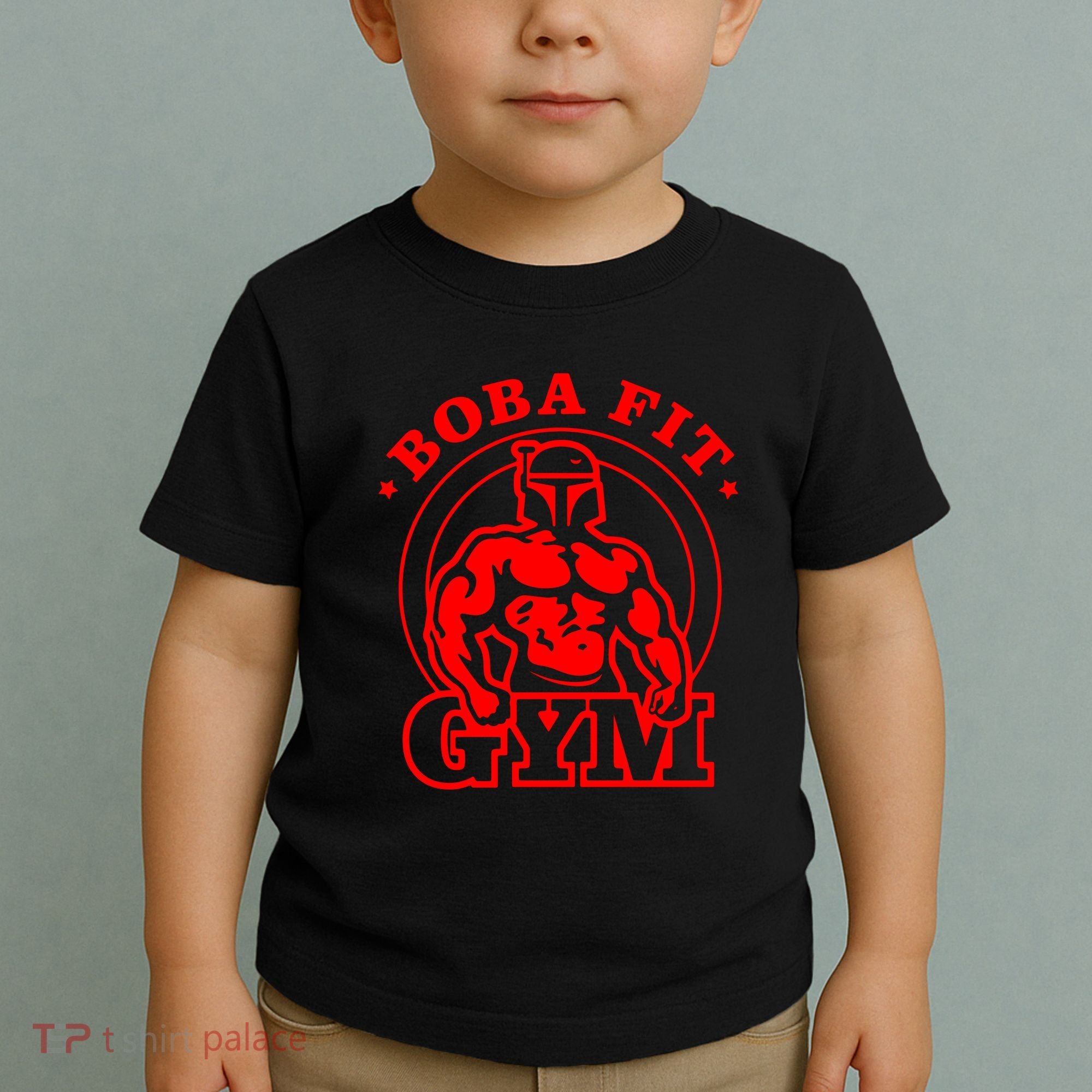 Boba Fit Fat Bodybuilding Gym Toddler T-Shirt