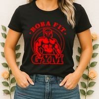 Boba Fit Fat Bodybuilding Gym Women's T-Shirt thumb 2