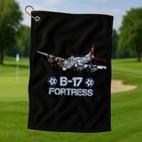 B17 Flying Fortress Bomber Golf Towel thumb 1