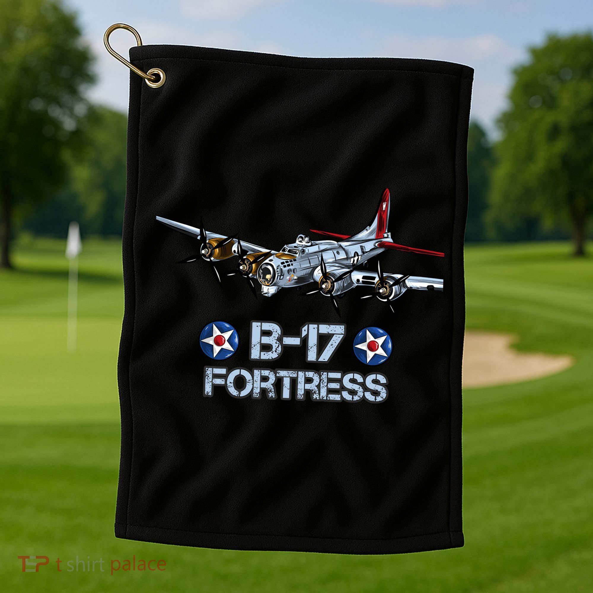 B17 Flying Fortress Bomber Golf Towel
