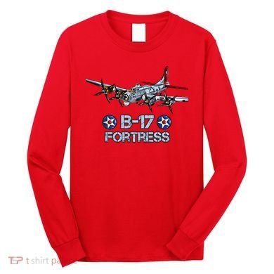 B17 Flying Fortress Bomber Long Sleeve Shirt
