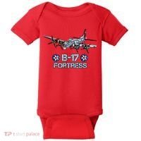 B17 Flying Fortress Bomber Baby Bodysuit thumb 0