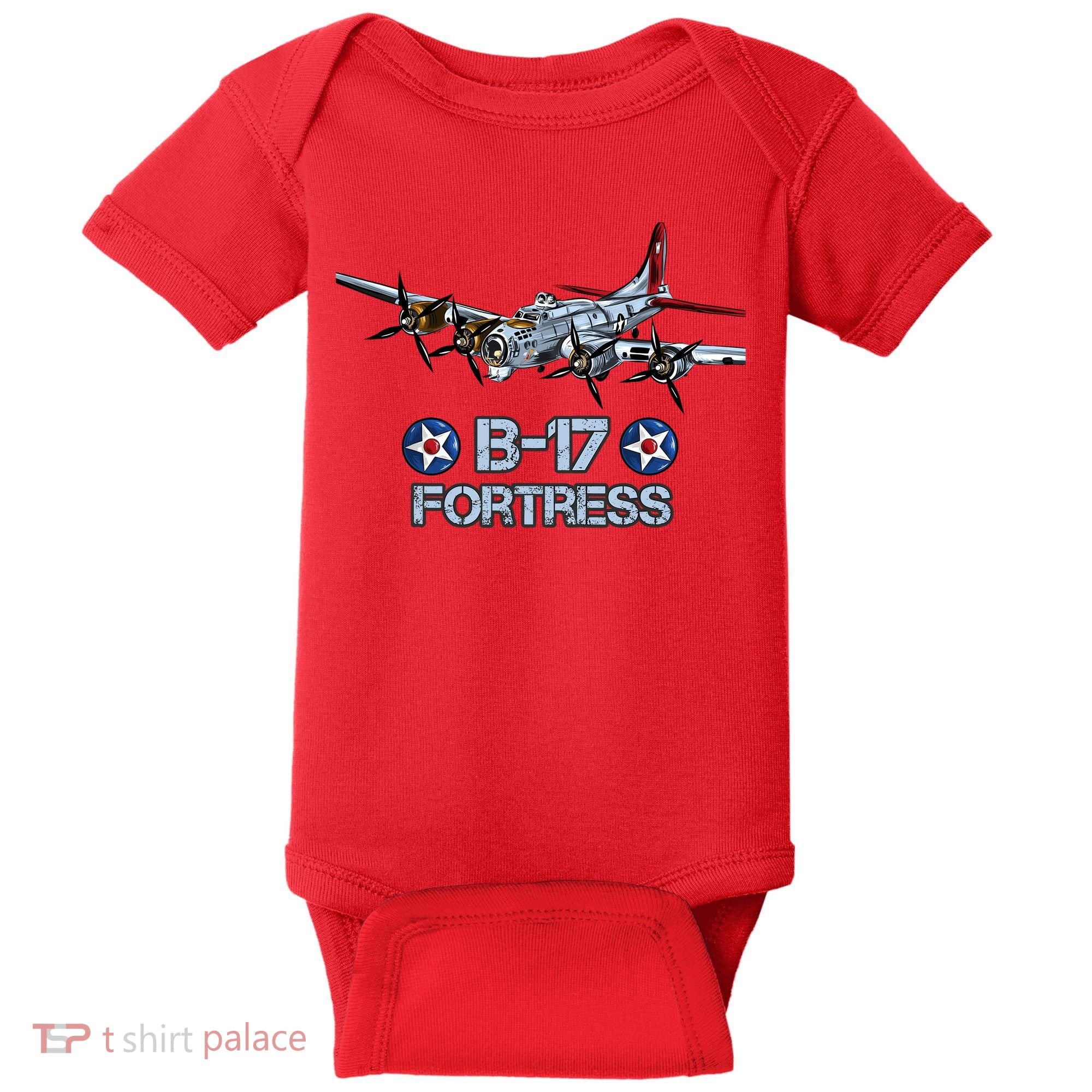 B17 Flying Fortress Bomber Baby Bodysuit