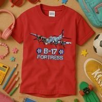 B17 Flying Fortress Bomber Kids T-Shirt thumb 3