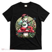 Banjo Froggy Fungi Serenade Cool Funny Frog Mystical Forest T-Shirt thumb 0