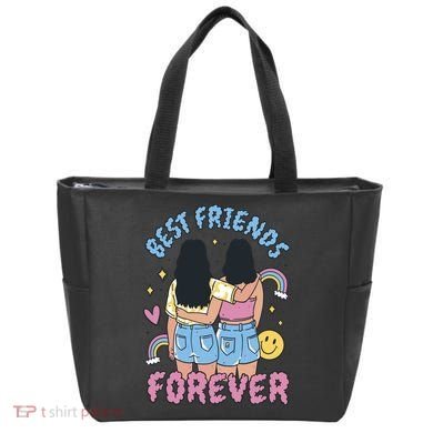 Best Friends Forever Retro Cute Gift Tote Bag