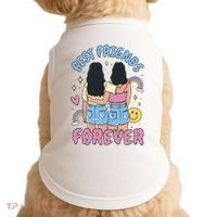 Best Friends Forever Retro Cute Gift Doggie Tank thumb 0