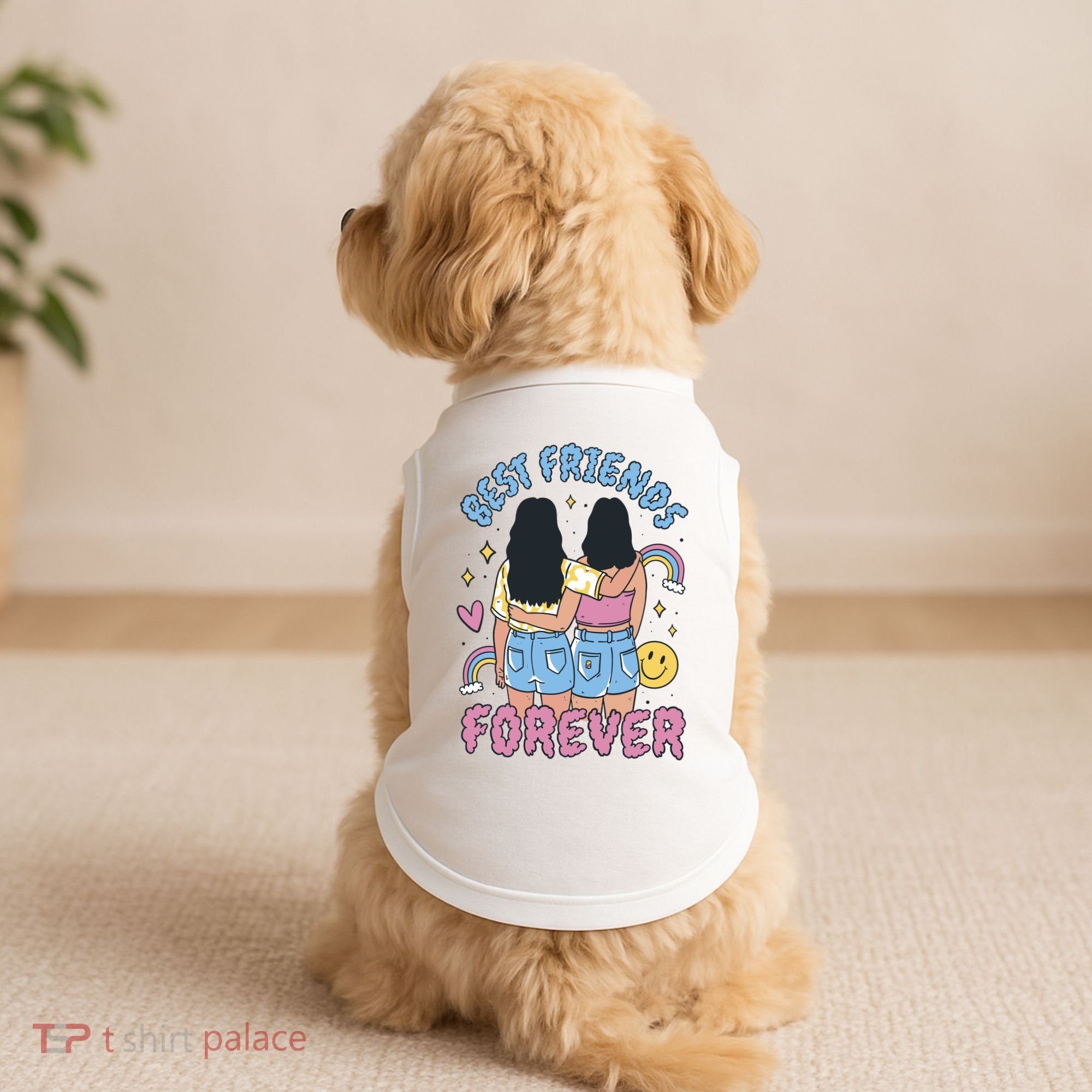 Best Friends Forever Retro Cute Gift Doggie Tank