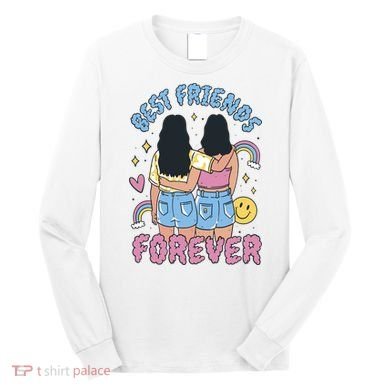 Best Friends Forever Retro Cute Gift Long Sleeve Shirt