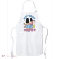 Best Friends Forever Retro Cute Gift Apron thumb 0