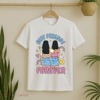 Best Friends Forever Retro Cute Gift T-Shirt thumb 2