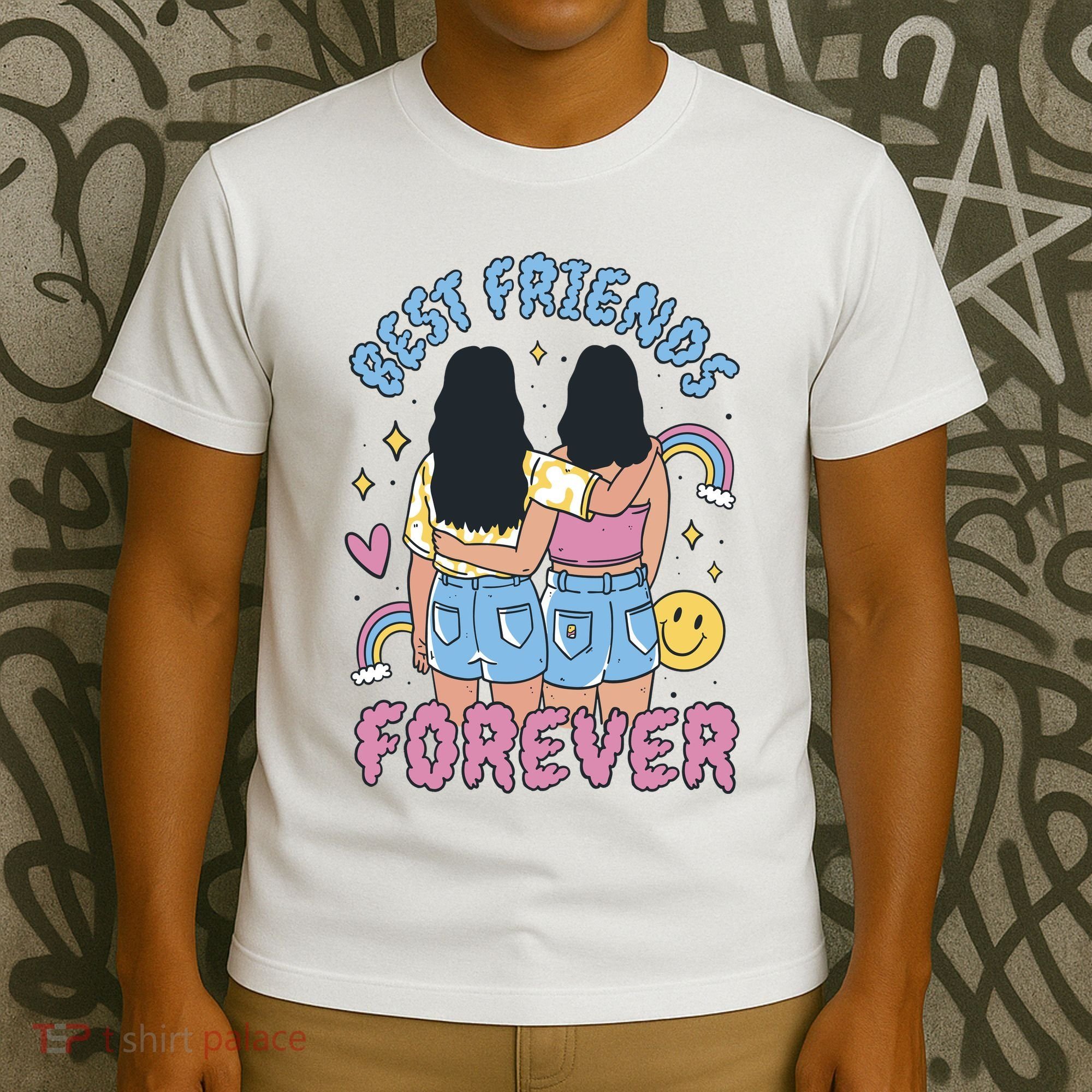 Best Friends Forever Retro Cute Gift T-Shirt