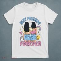Best Friends Forever Retro Cute Gift T-Shirt thumb 5