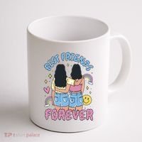 Best Friends Forever Retro Cute Gift Coffee Mug thumb 1