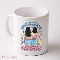 Best Friends Forever Retro Cute Gift Coffee Mug thumb 0