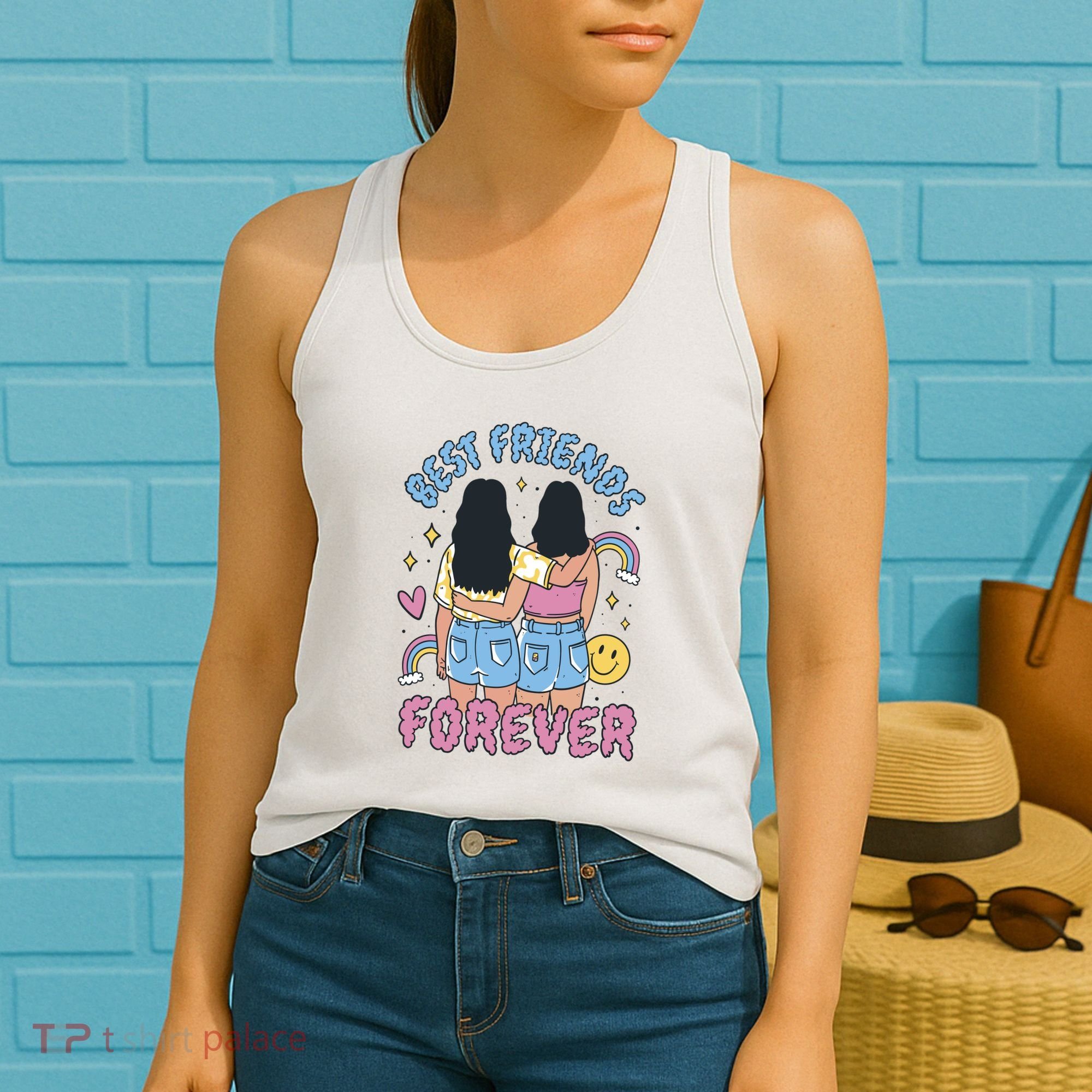 Best Friends Forever Retro Cute Gift Women's Tank Top