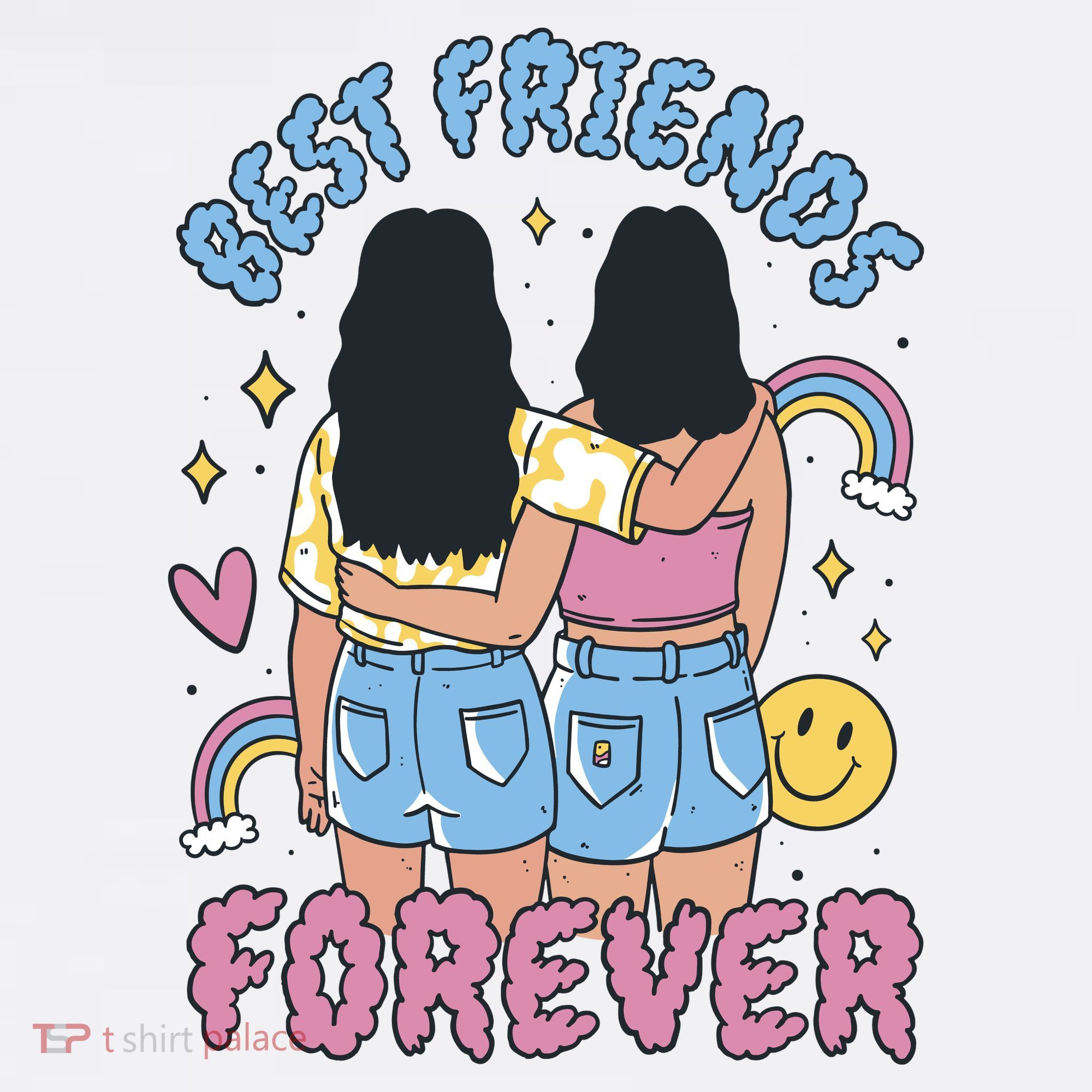 Best Friends Forever Retro Cute Gift Women's Tank Top