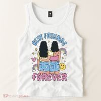 Best Friends Forever Retro Cute Gift Tank Top thumb 2