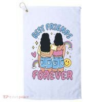 Best Friends Forever Retro Cute Gift Golf Towel thumb 0