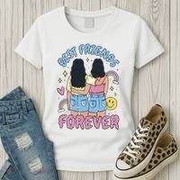 Best Friends Forever Retro Cute Gift Women's T-Shirt thumb 3