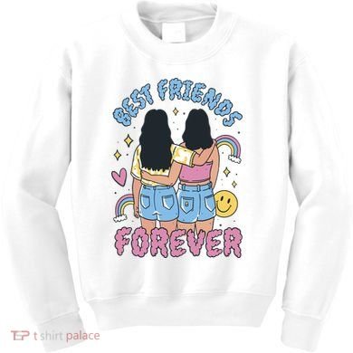 Best Friends Forever Retro Cute Gift Kids Sweatshirt
