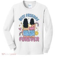 Best Friends Forever Retro Cute Gift Kids Long Sleeve Shirt thumb 0
