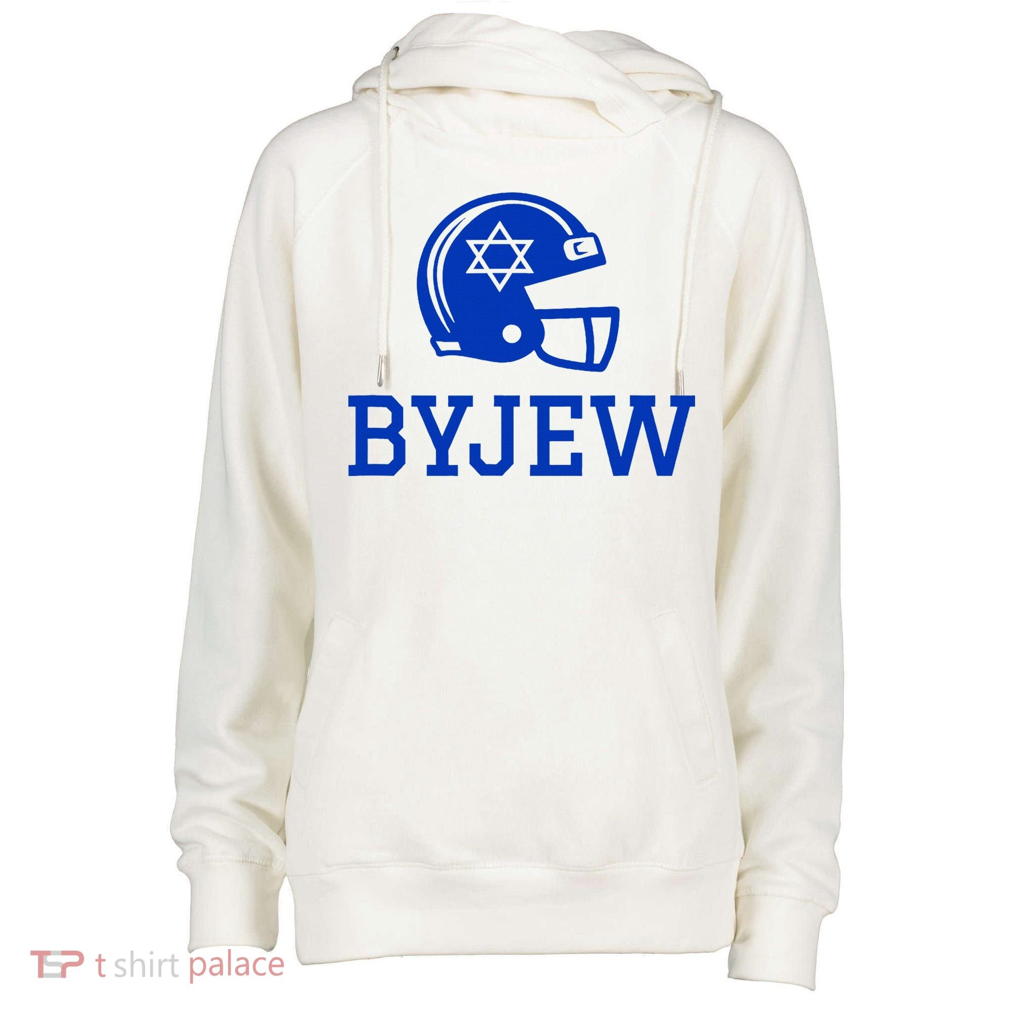 Byjew Funny Fan Merch Womens Funnel Neck Pullover Hood