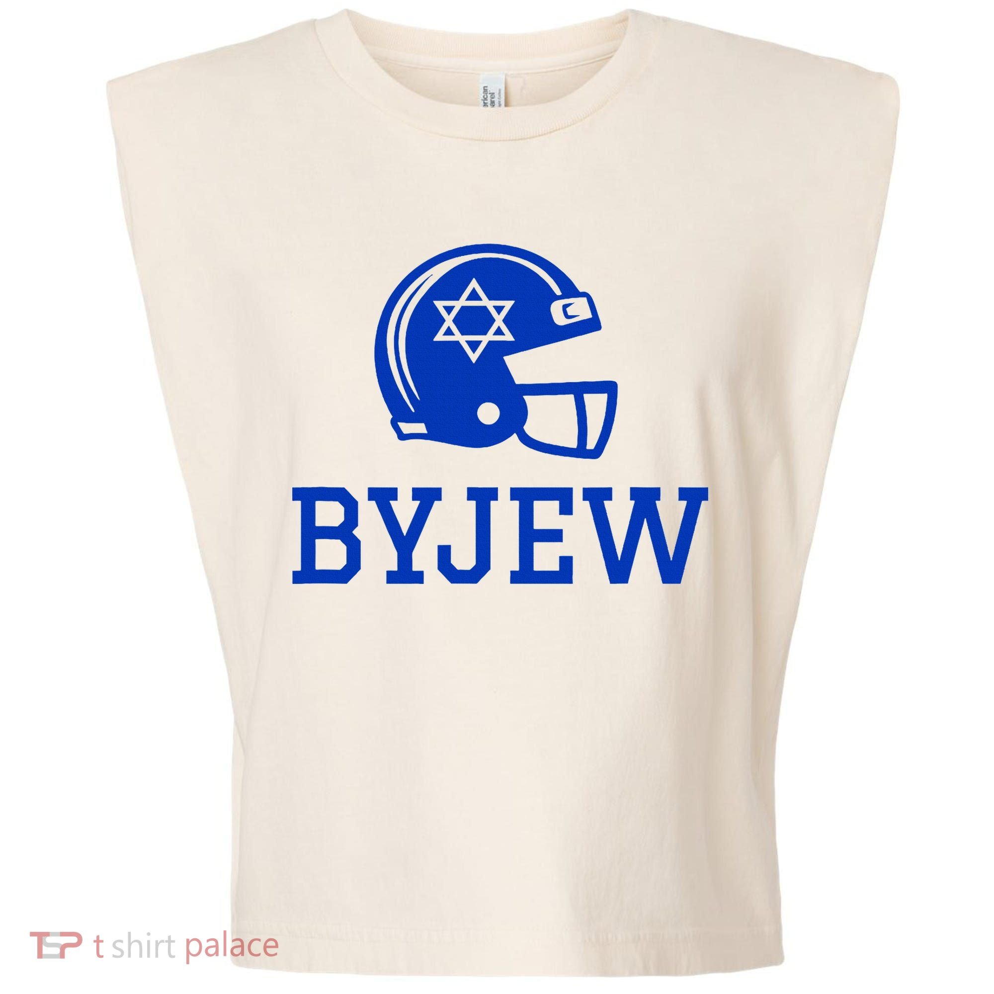 Byjew Funny Fan Merch Garment-Dyed Women's Muscle Tee