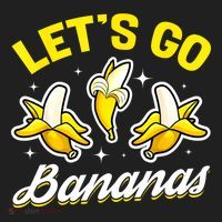 Banana Fruit Funny Lets Go Bananas Gift Women's Sweatshirt thumb 2