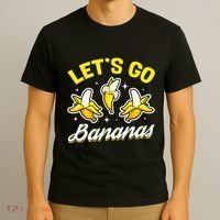 Banana Fruit Funny Lets Go Bananas Gift T-Shirt thumb 3