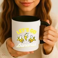 Banana Fruit Funny Lets Go Bananas Gift Coffee Mug thumb 3