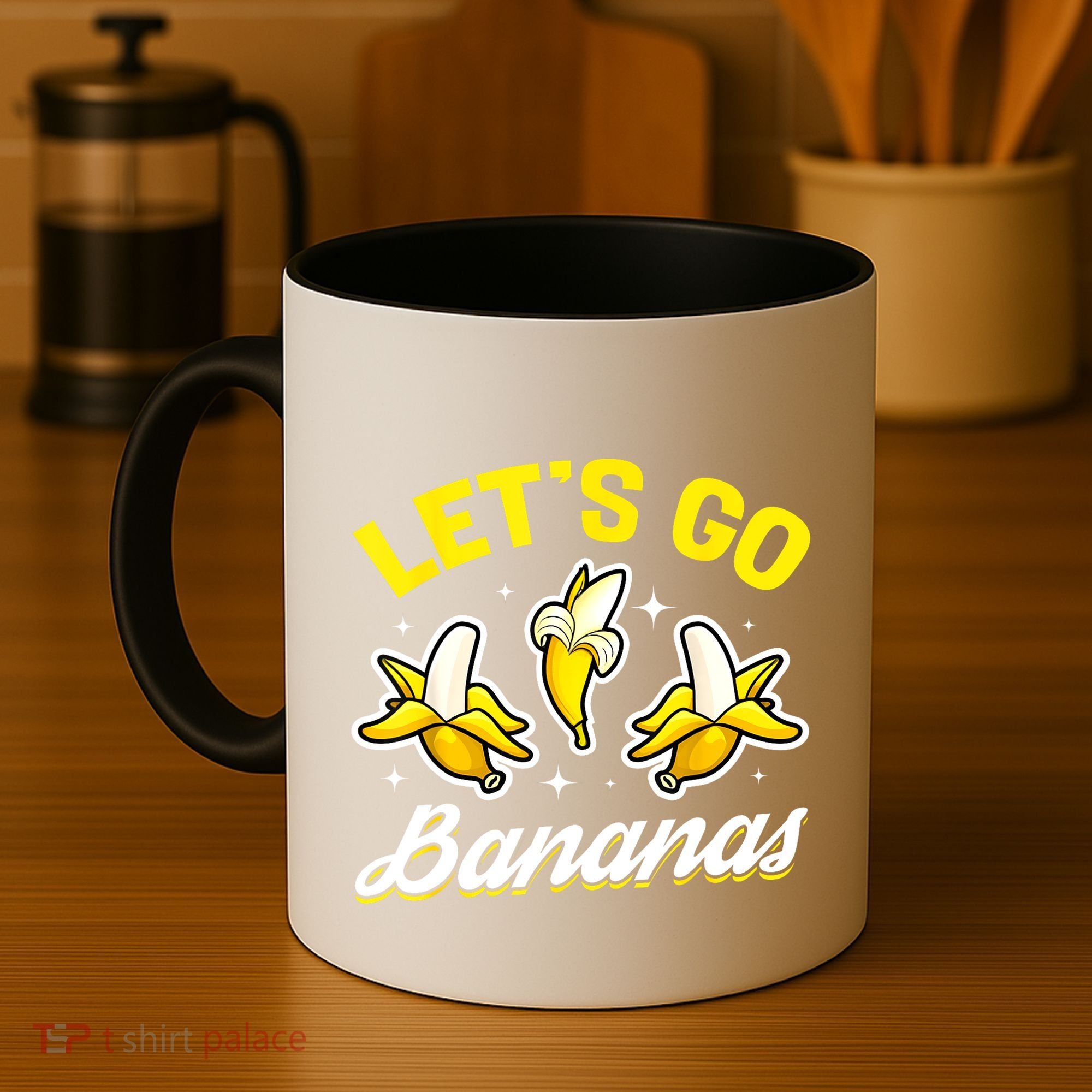 Banana Fruit Funny Lets Go Bananas Gift Coffee Mug