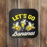 Banana Fruit Funny Lets Go Bananas Gift Coaster thumb 0